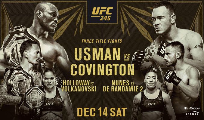 UFC 245: Usman vs. Covington&nbsp;Prediction